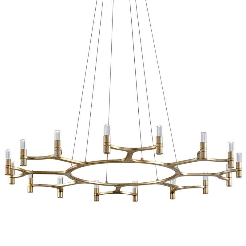 Nexus 16-Light Unique Wagon Wheel LED Chandelier