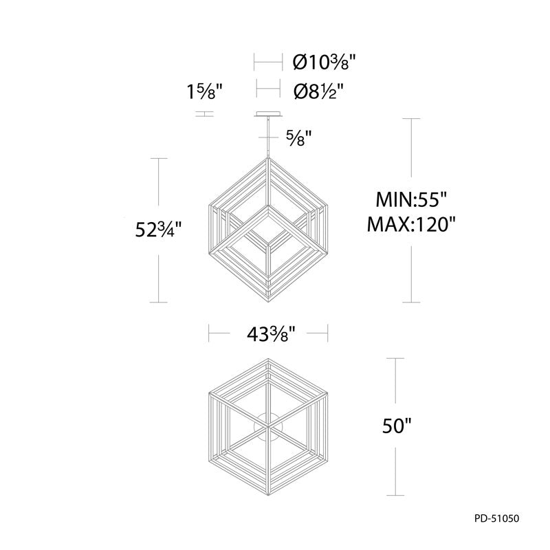 Nicolini 1 - Light LED Chandelier