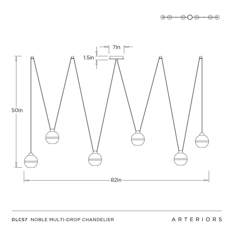 Noble Multi-Drop Chandelier