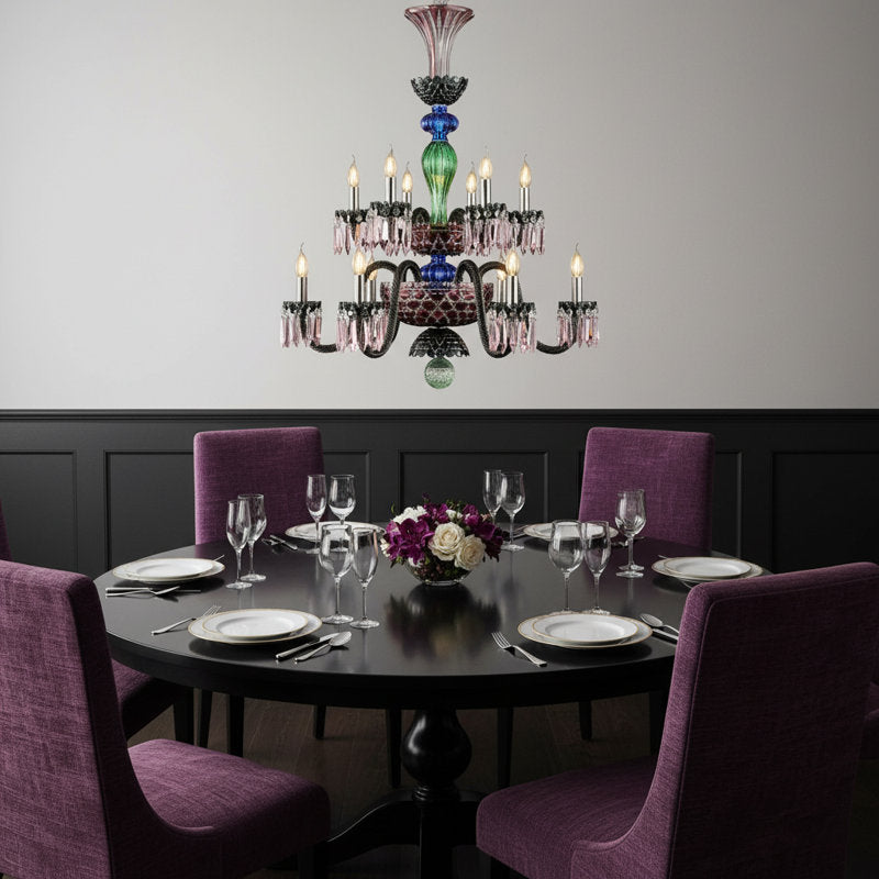 Noir 12-Light Chandelier