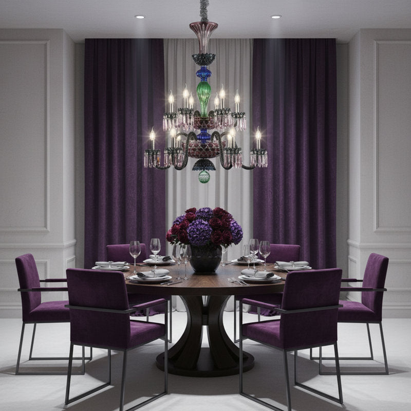 Noir 12-Light Chandelier