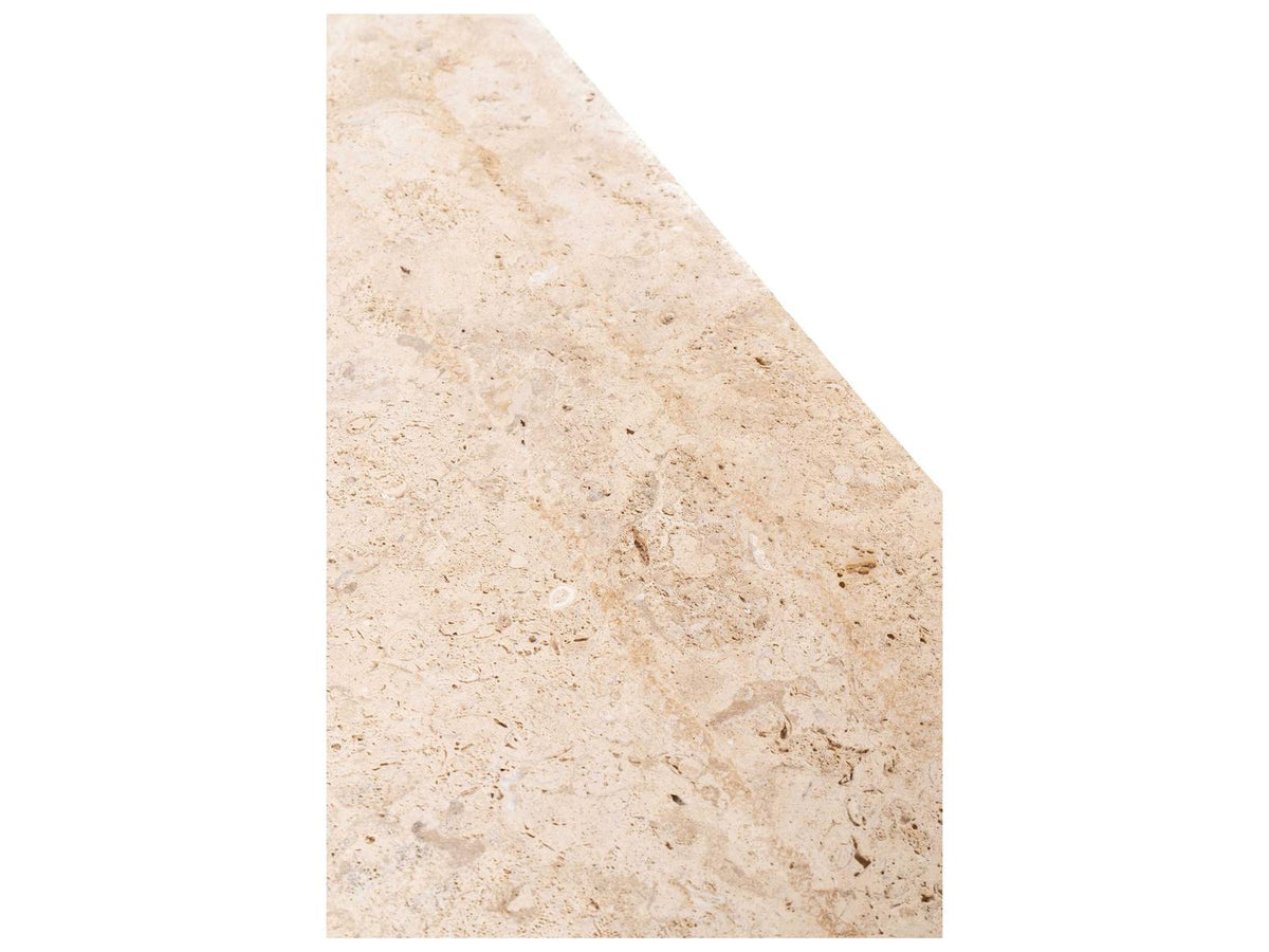 Quincy Rectangular Stone Beige Coffee Table
