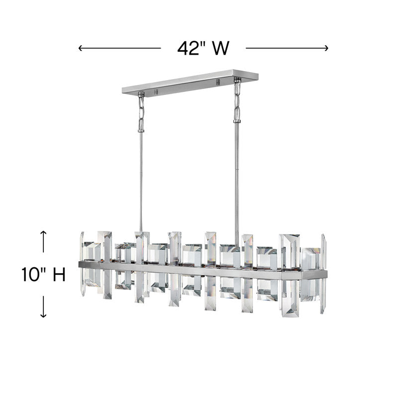 Odette 8-Light Kitchen Island Linear Pendant