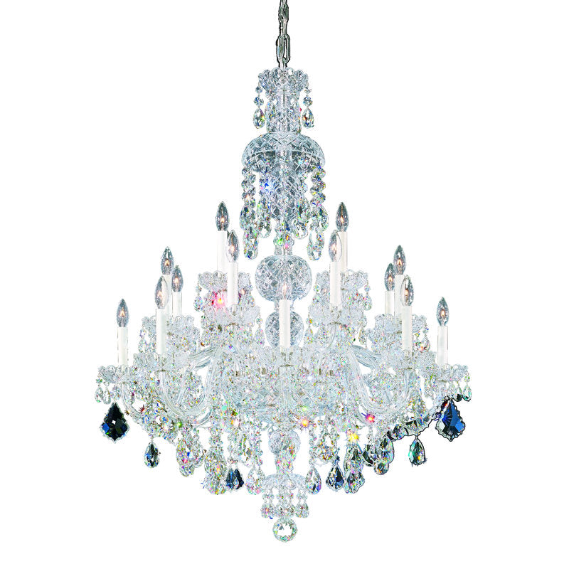 Olde World 25 - Light Glass Chandelier