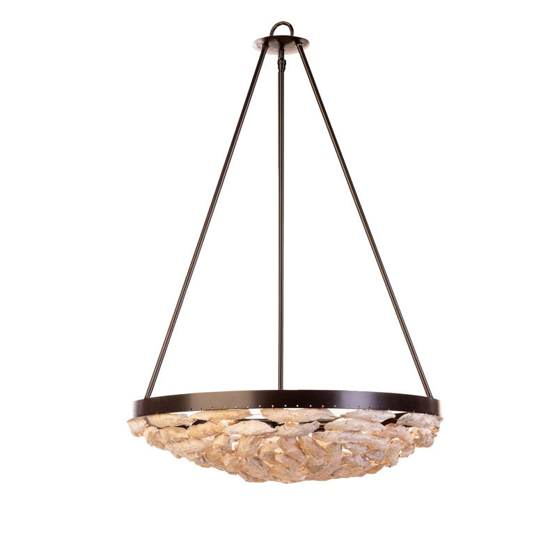 Oyster Shell 6 - Light Chandelier