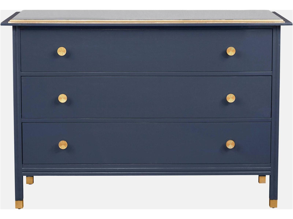 3-Drawers Blue Dresser