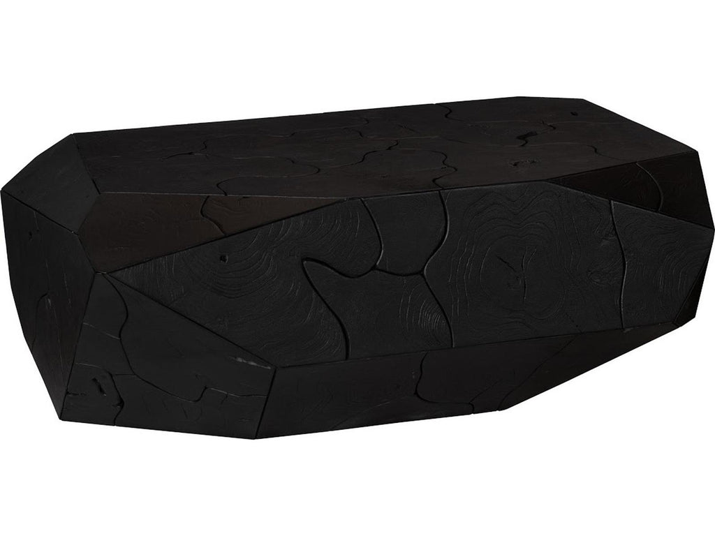 Prism Wood Black Coffee Table