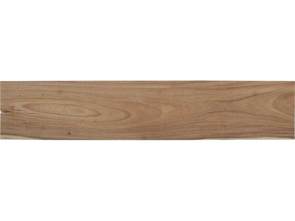 Floating Rectangular Chamcha Wood Acrylic Console Table Natural