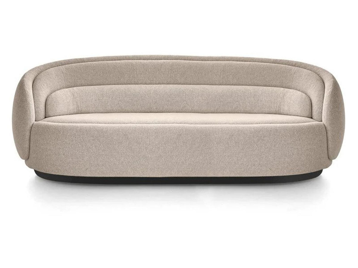 Peonia 2-Seat Sofa in Zea 01 Beige Fabric