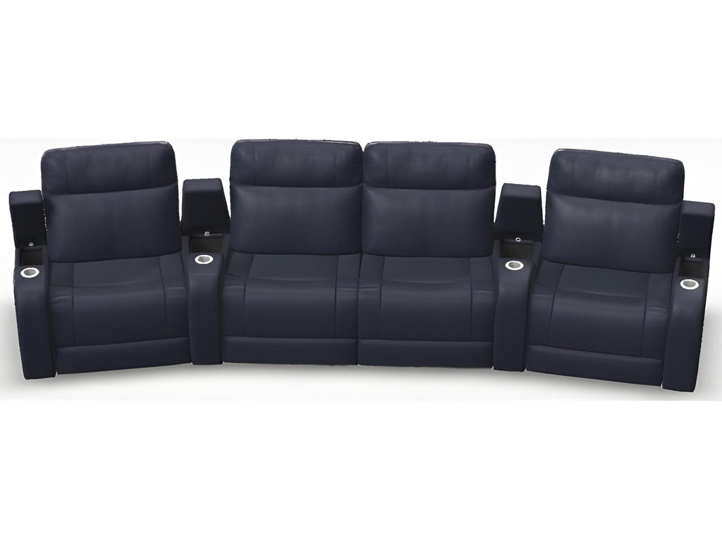 Virtue Power Reclining Leather Upholstery Sectional Sofa with Power Headrest and Lumbar