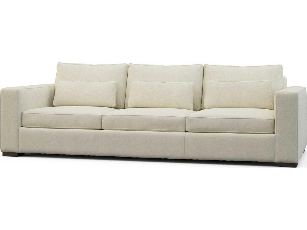 Geneva Extra Long 3-Seat Fabric Sofa in Beige
