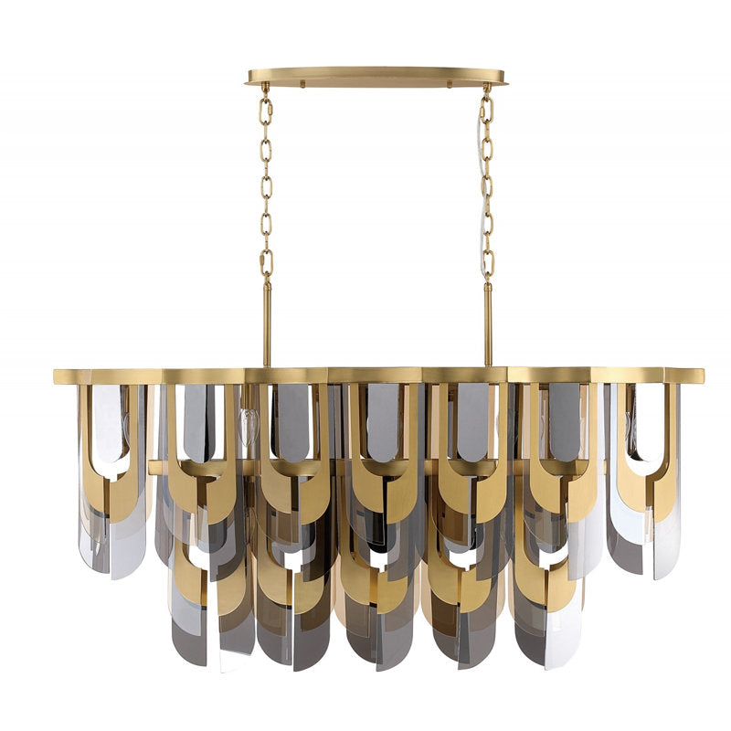 Paramount 52"w Chandelier In Aged Brass