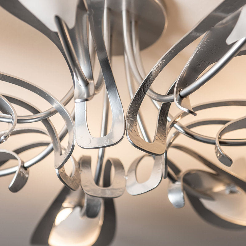 Parasol 7-Light Semi-Flush - Sterling