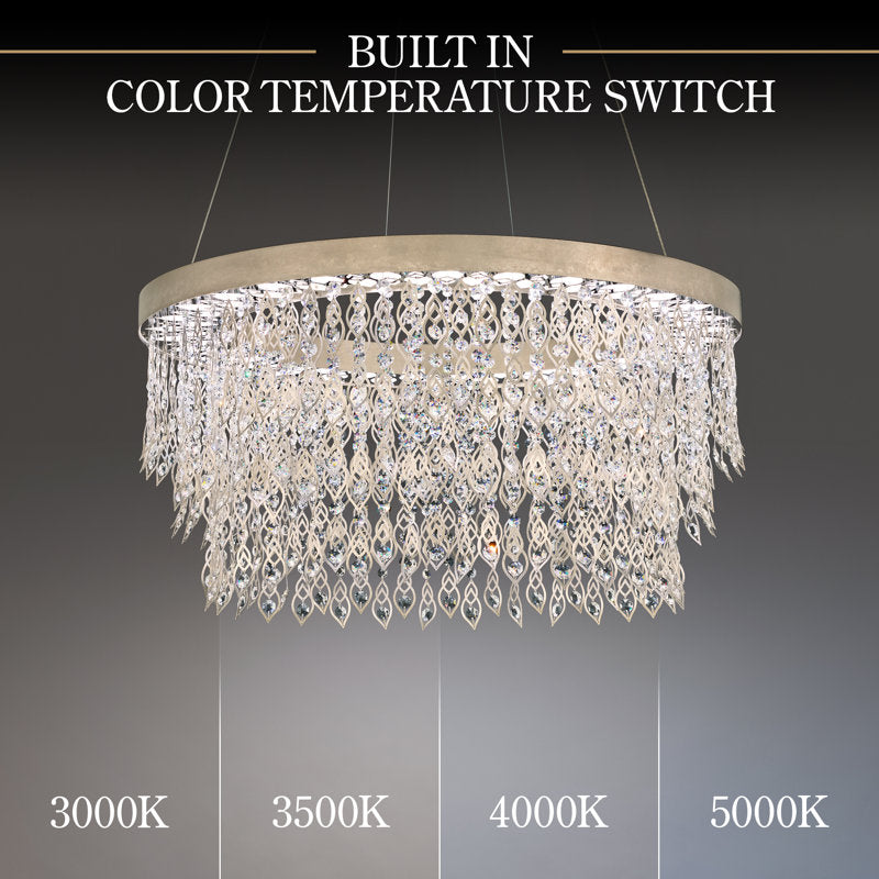 Pavona 1 Light Crystal LED Chandelier