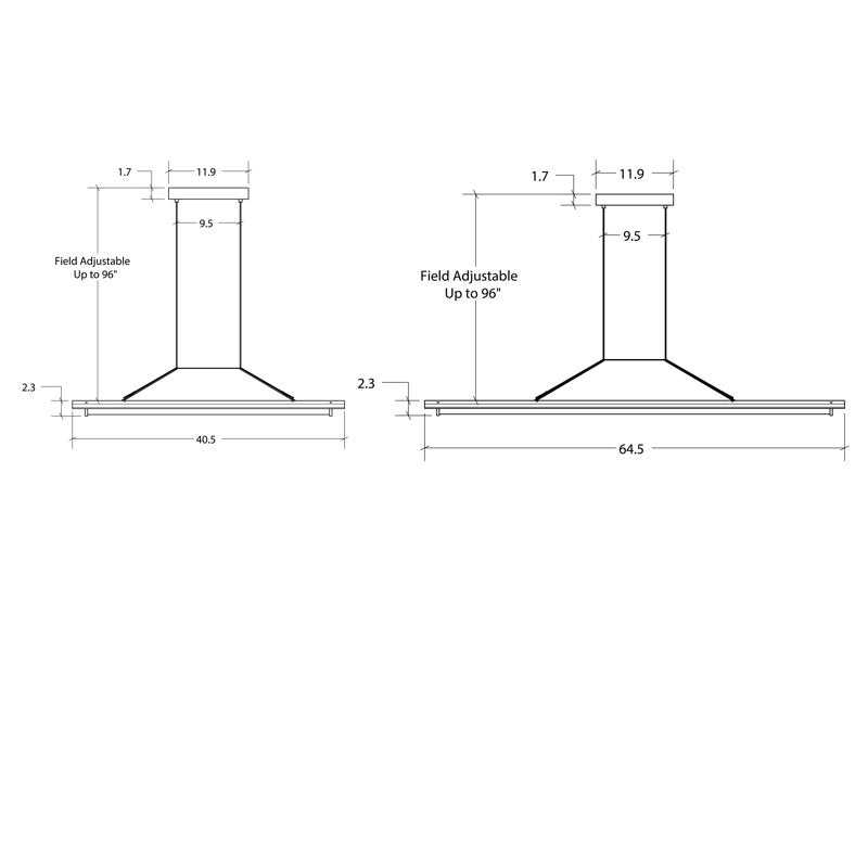 Penna Linear LED Pendant