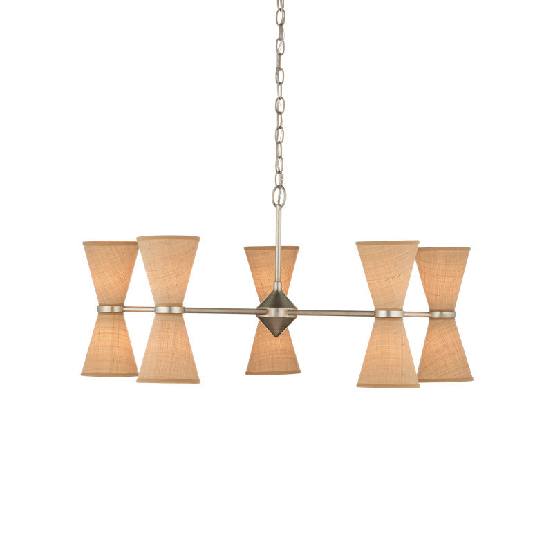 Pennyworth 10 - Light Wrought Iron Chandelier