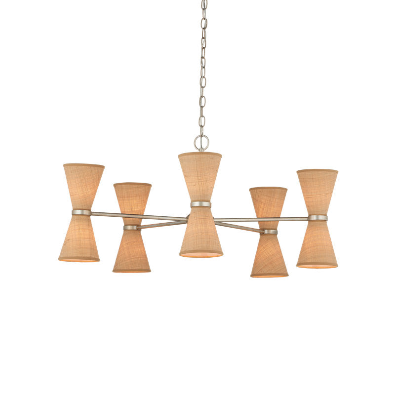 Pennyworth 10 - Light Wrought Iron Chandelier