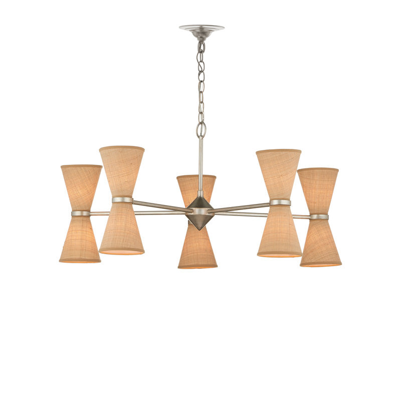 Pennyworth 10 - Light Wrought Iron Chandelier