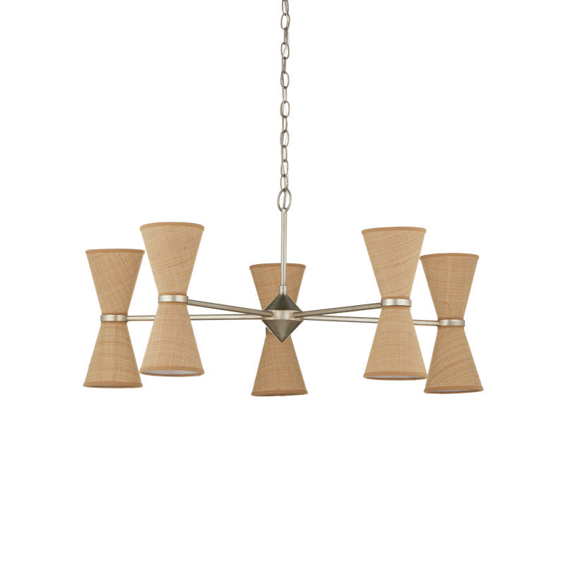 Pennyworth 10 - Light Wrought Iron Chandelier