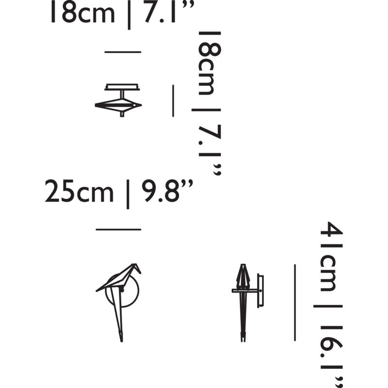 Perch 1 - Light LED Armed Sconce