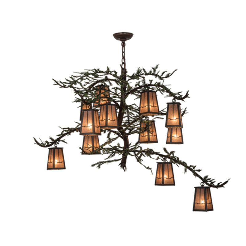 Pine Branch 12 - Light Chandelier