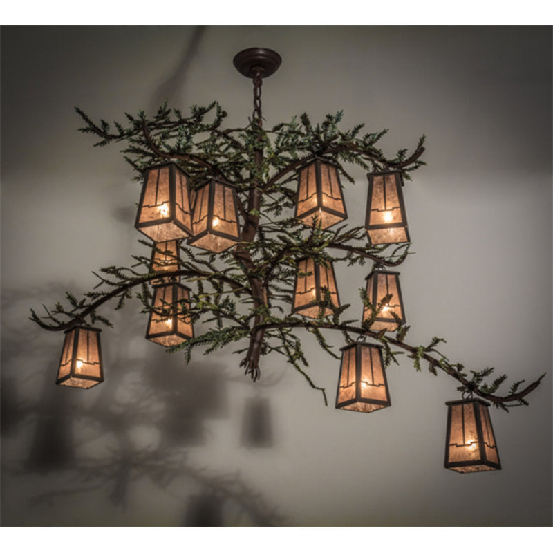 Pine Branch 12 - Light Chandelier