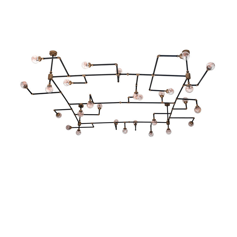PipeDream 28 - Light LED Chandelier