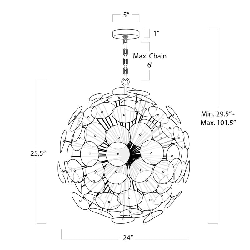 Poppy 9 - Light Chandelier