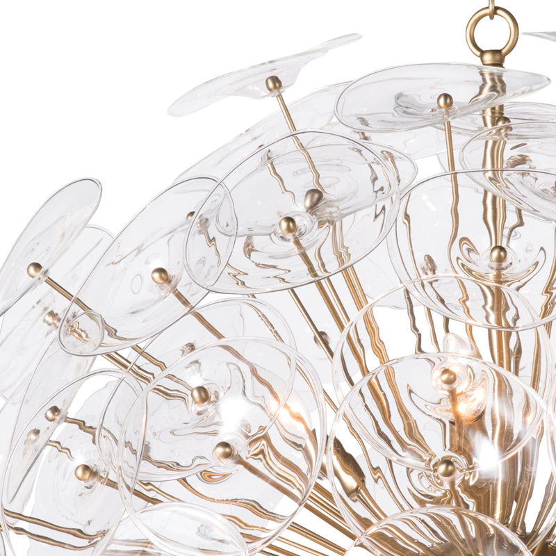 Poppy Glass Chandelier Large