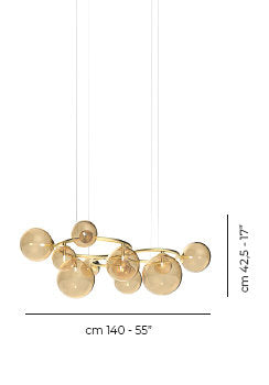 Puppet Ring Suspension 11 Smoky Transparent Matt Black Nickel G9 Ul