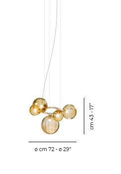 Puppet Ring Suspension 5 Crystal Transparent Matt Gold 3 G9 Ul