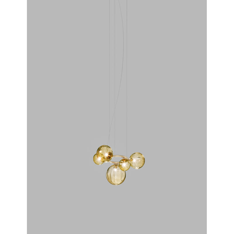 Puppet Ring Suspension 5 Crystal Transparent Matt Gold 3 G9 Ul