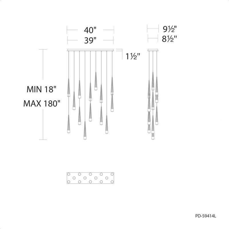 Quill Linear Multi-Light 4-CCT Pendant