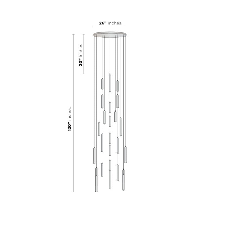 Rainfall 25 - Light Pendant
