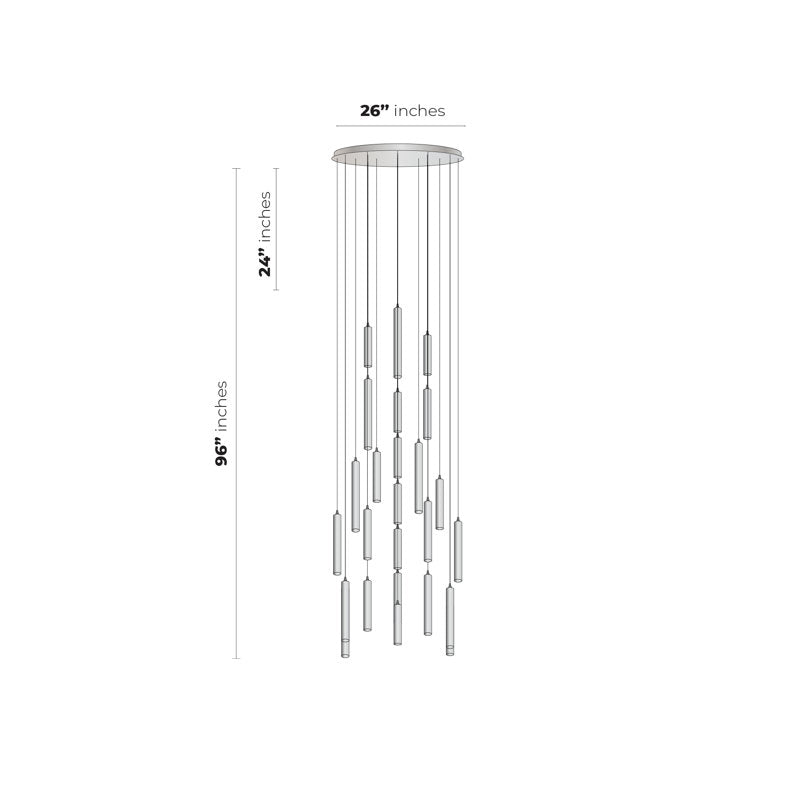 Rainfall 25 - Light Pendant