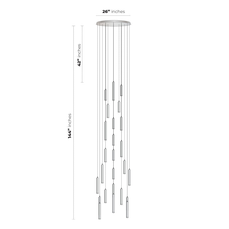 Rainfall 25 - Light Pendant