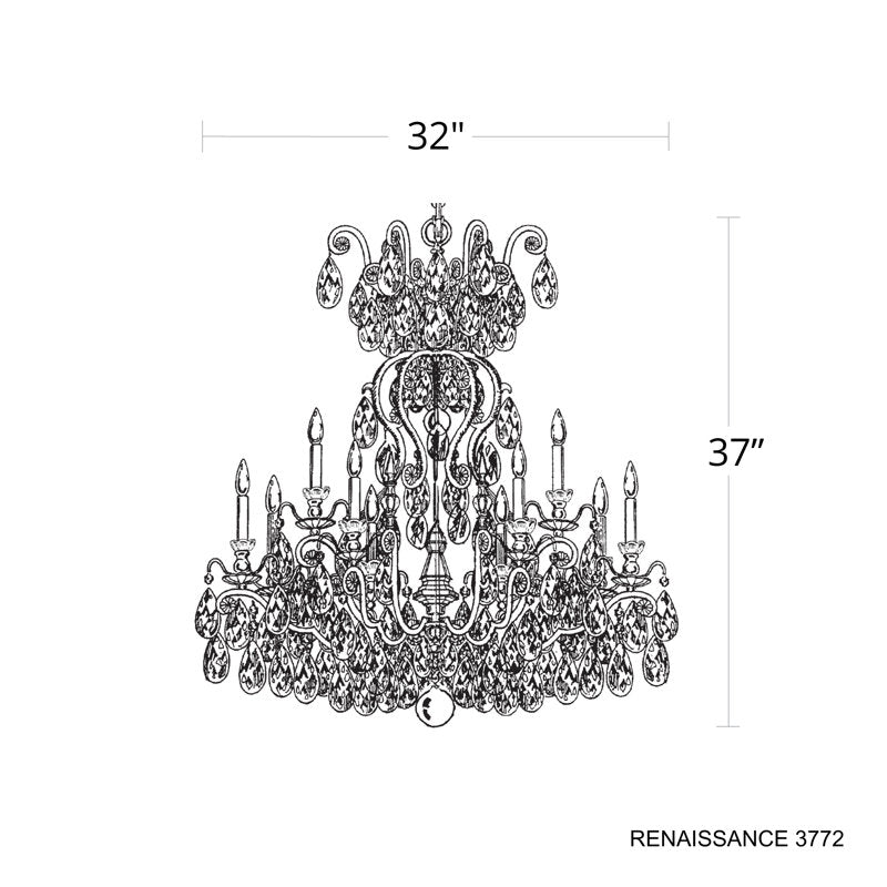 Renaissance 13 - Light Glass Chandelier