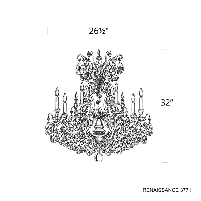 Renaissance 9 - Light Glass Chandelier