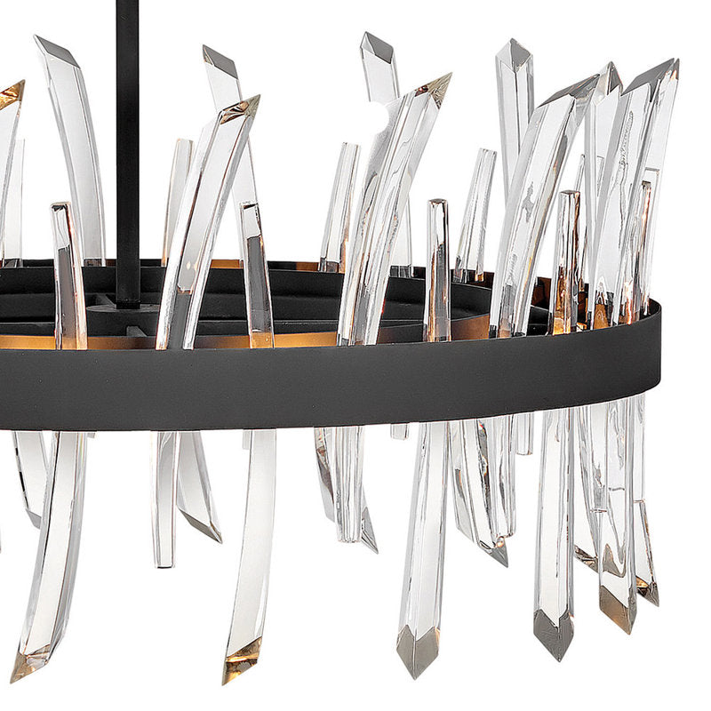 Revel 8 - Light Unique Wagon Wheel Chandelier with Crystal Accents