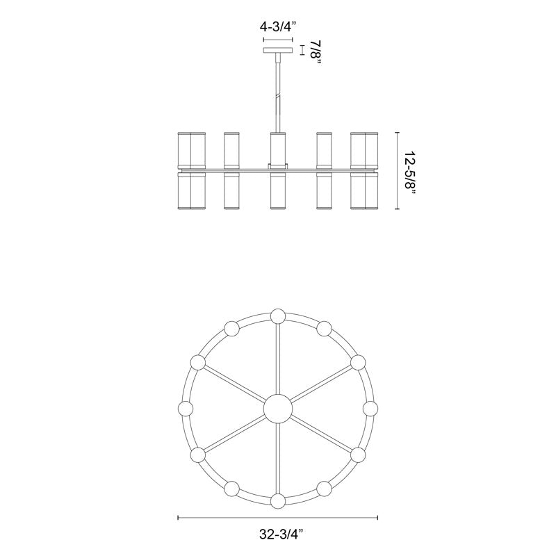 Revolve 24 - Light Chandelier