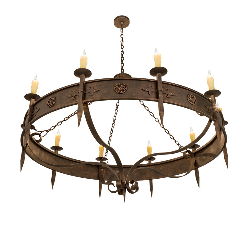 Rustic Lodge 10 - Light Chandelier