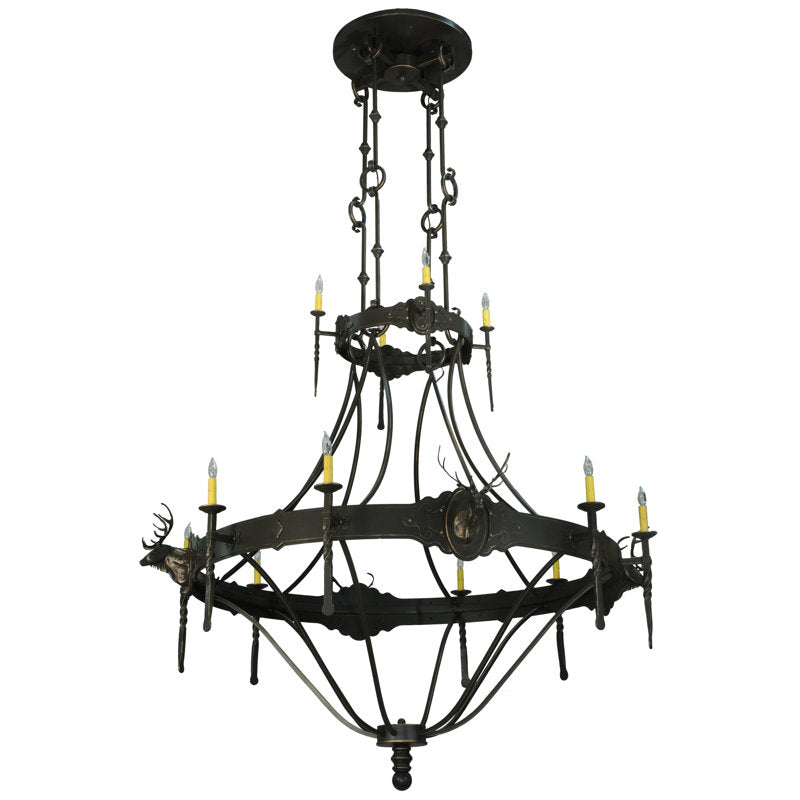 Rustic Lodge 12 - Light Chandelier