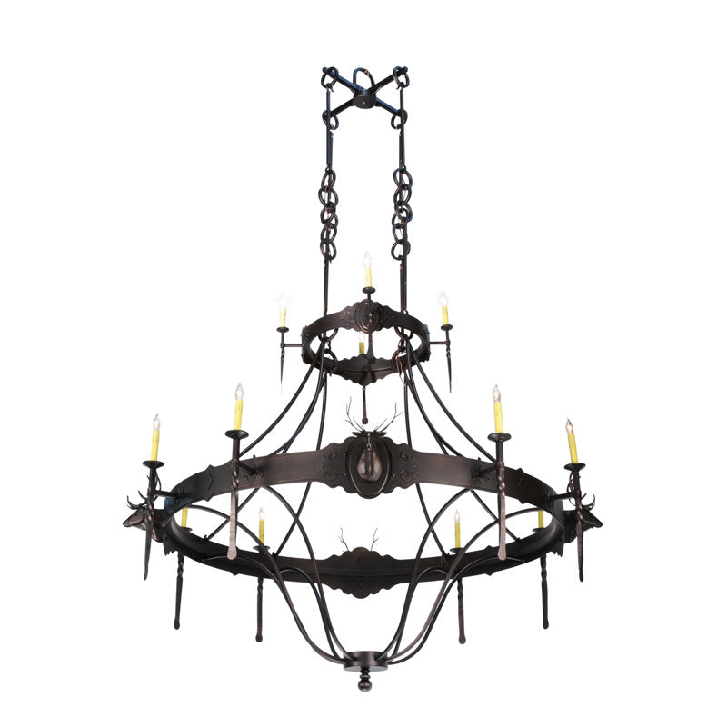 Rustic Lodge 12 - Light Chandelier