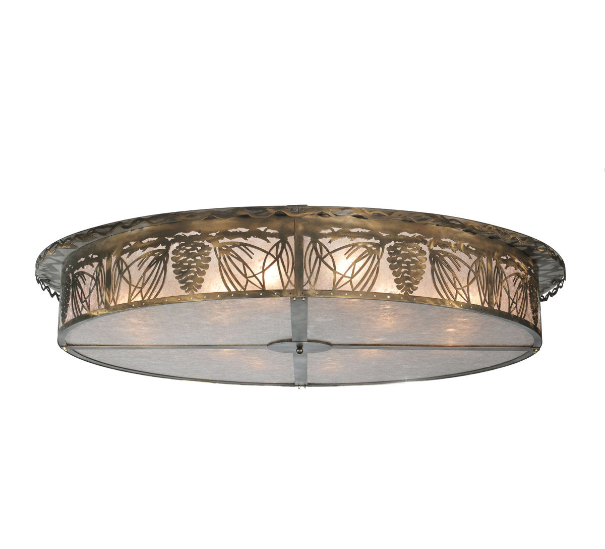 Rustic Lodge 12 - Light Flush Mount