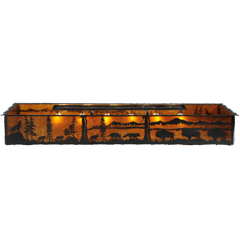 Rustic Lodge 12 - Light Flush Mount
