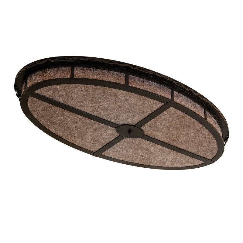 Rustic Lodge 12 - Light LED Flush Mount