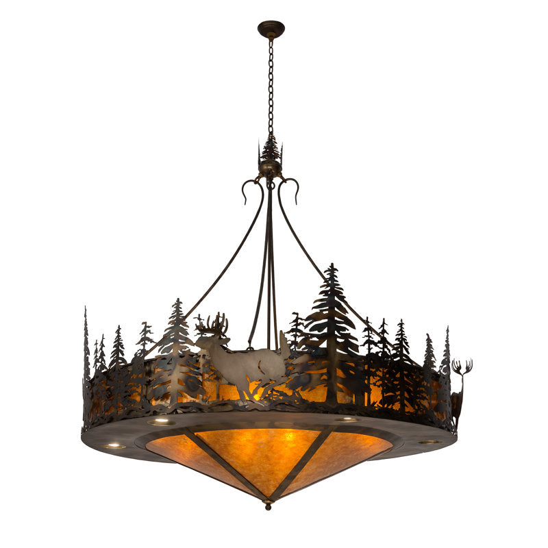 Rustic Lodge 14 - Light Chandelier