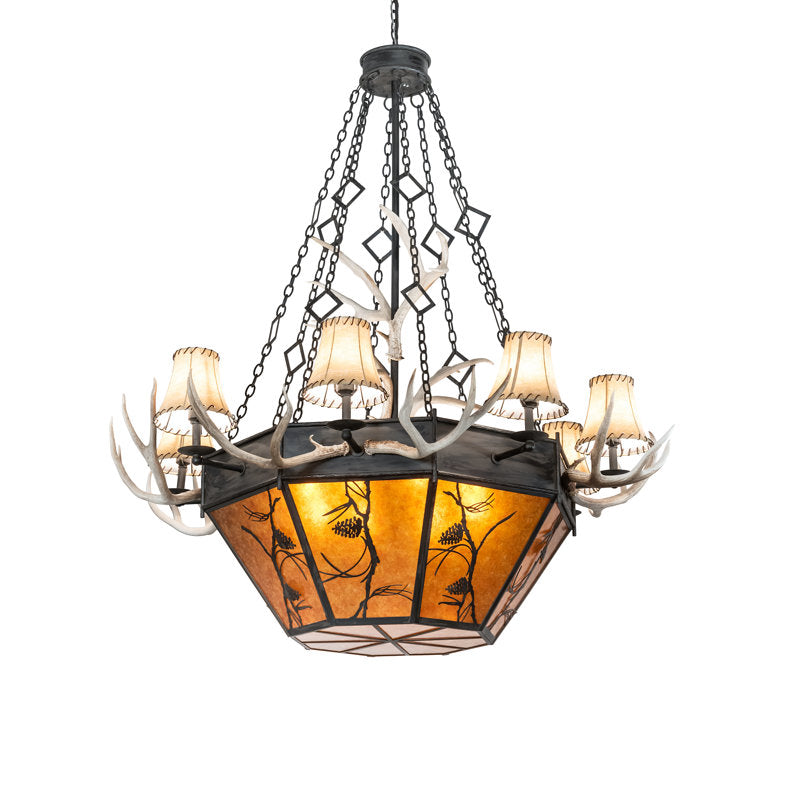 Rustic Lodge 16 - Light Chandelier