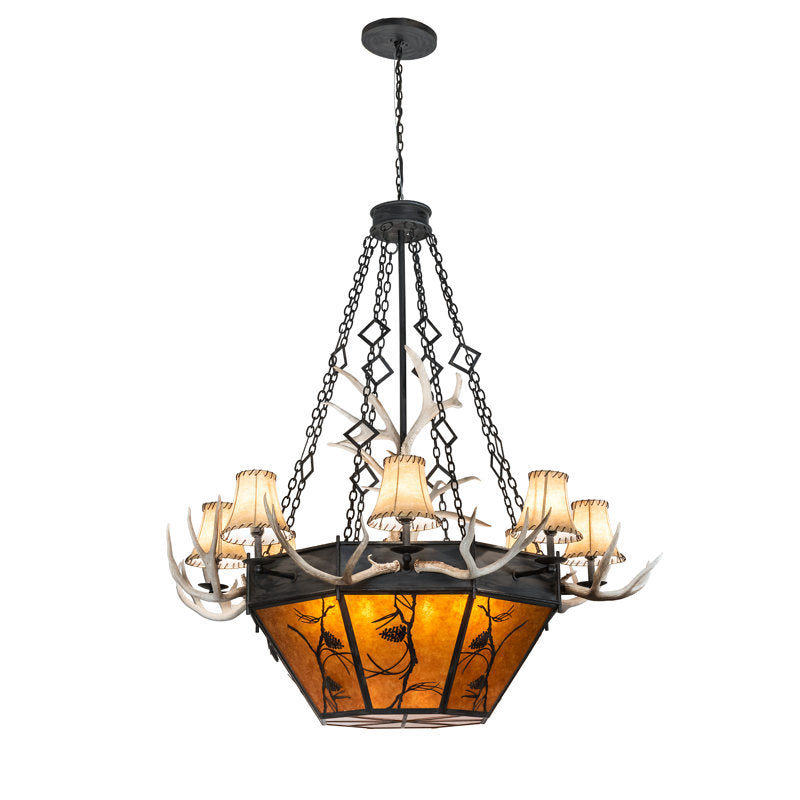 Rustic Lodge 16 - Light Chandelier