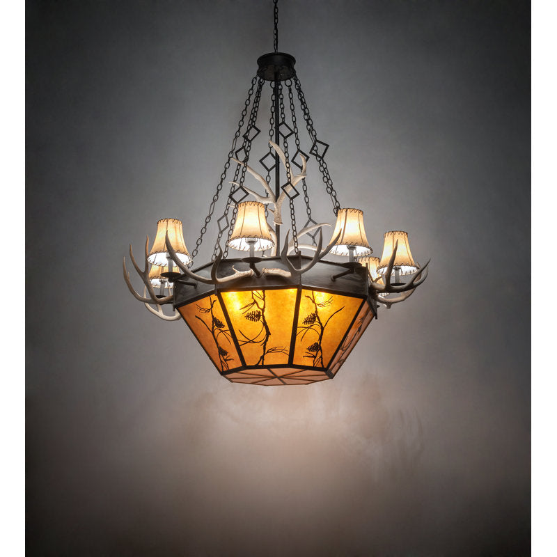 Rustic Lodge 16 - Light Chandelier